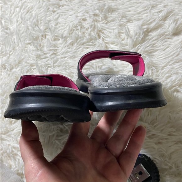 AVIA MEMORY FOAM SLIDE SANDALS Adjustable Velcro Comfort Shoes Women 7/8 - Picture 6 of 8